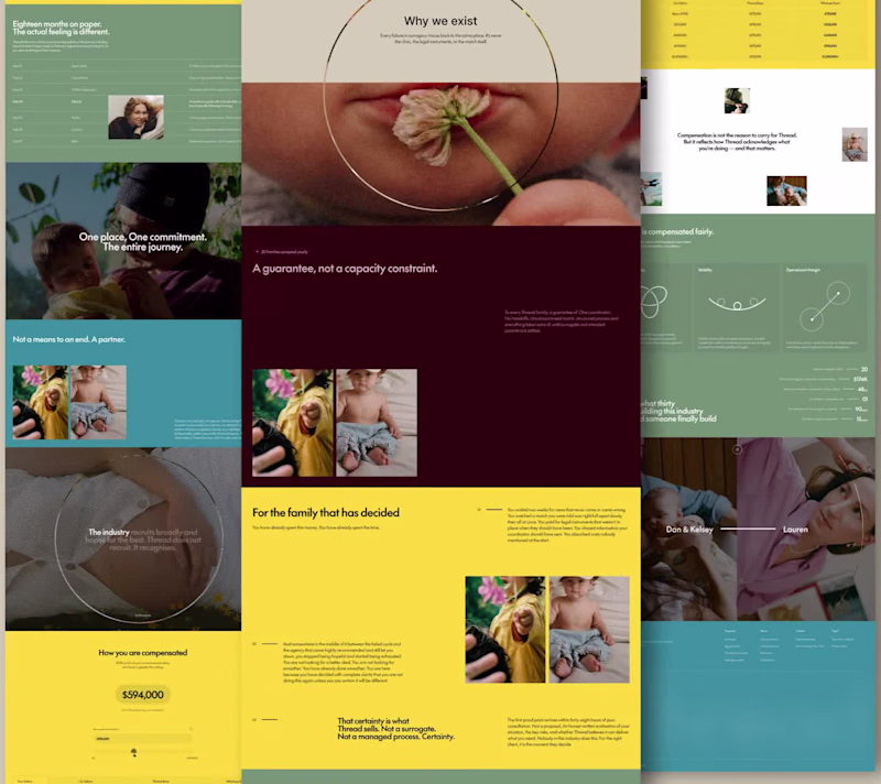 Cover image for Landing Page built for Surrogacy Brand