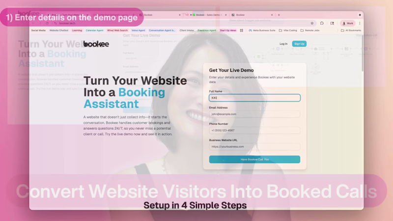 Cover image for Bookee turns your contact form