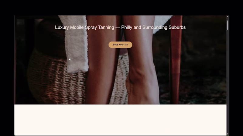 Cover image for On The Glow Tan Website Development