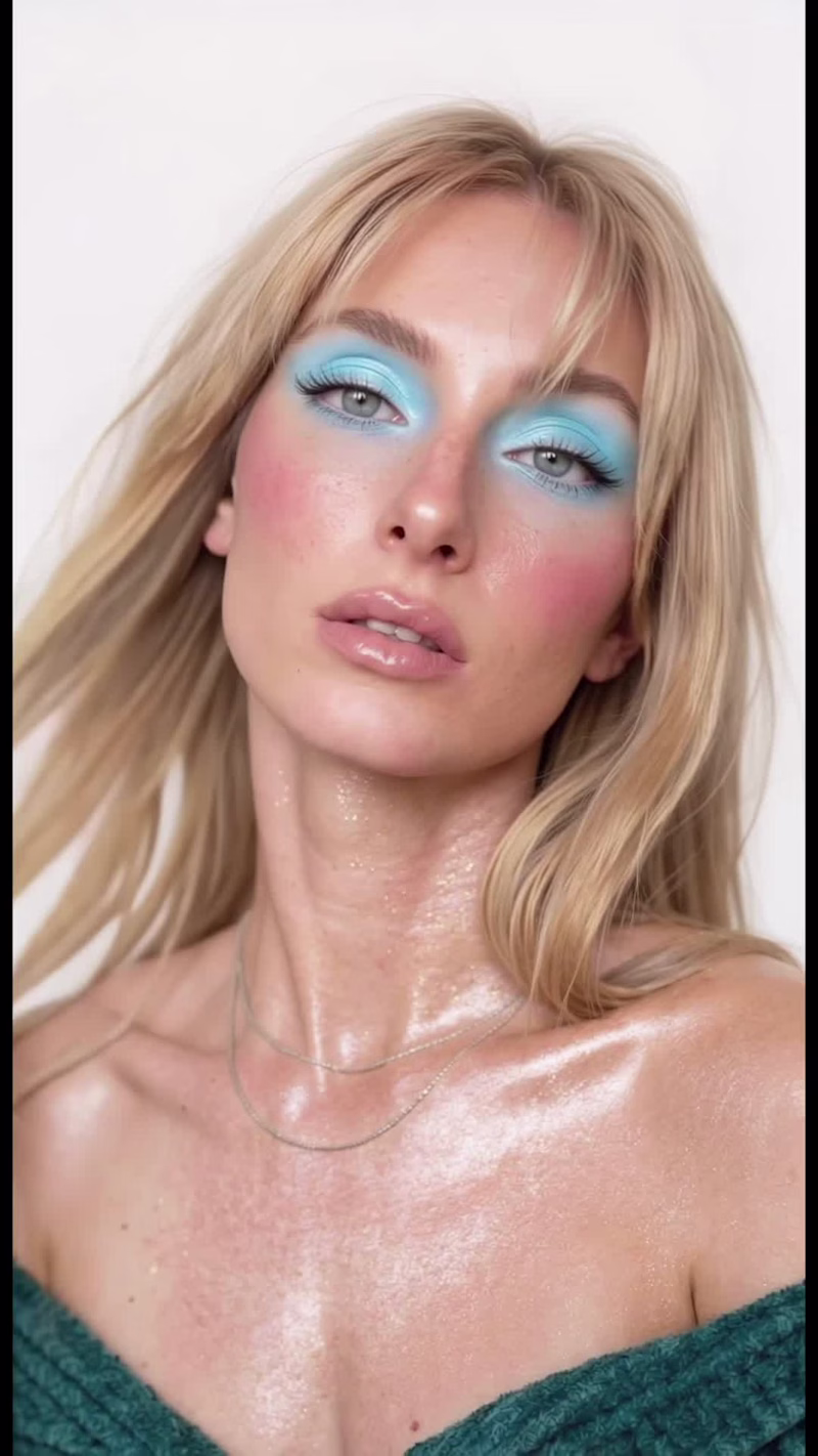 Cover image for Blue Glaze: AI Beauty Editorial Project