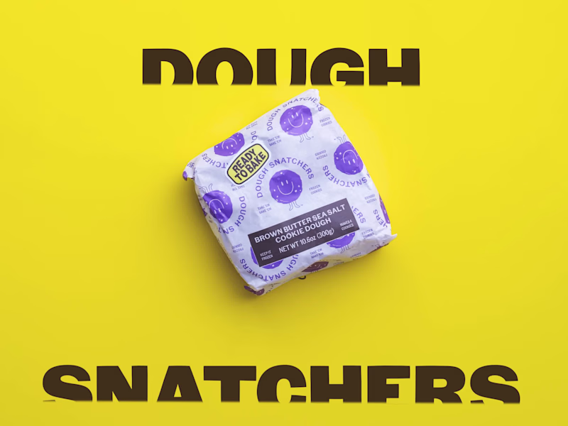 Cover image for Brand Identity for Dough Snatchers Frozen Cookie Dough