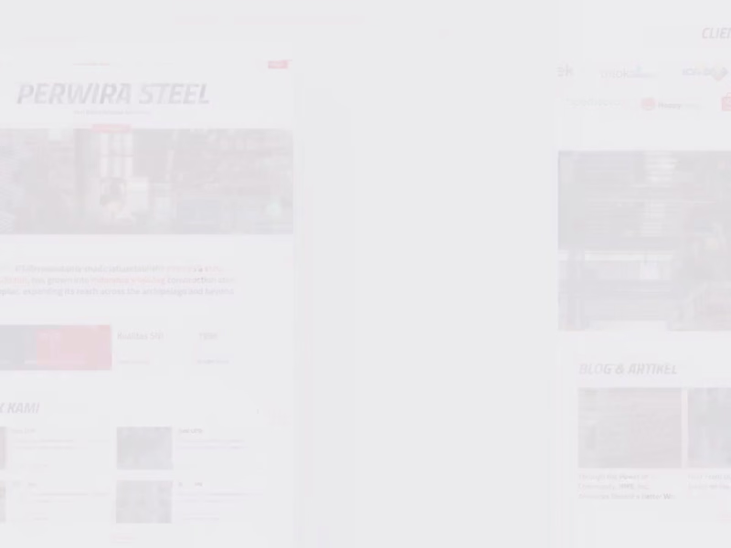 Cover image for Perwira Steel - Landing Page Exploration