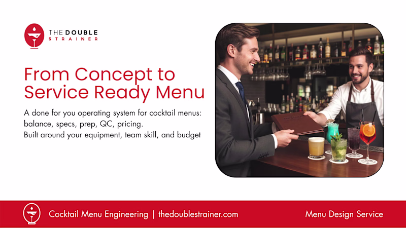 Cover image for Cocktail & Mocktail Menu Development