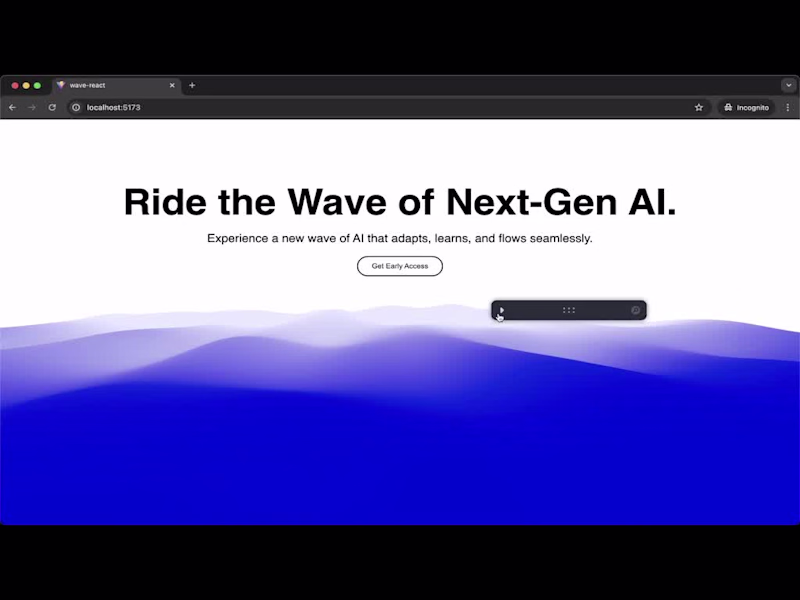 Cover image for A smooth 3D wave animation
