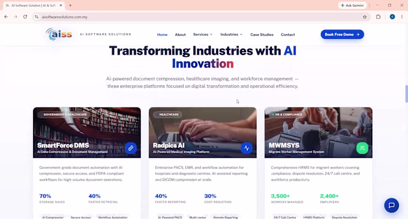 Cover image for Corporate Website : AI Software