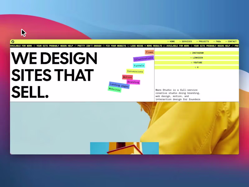 Cover image for Mars: A Distinctive Website Template for Creative Agencies