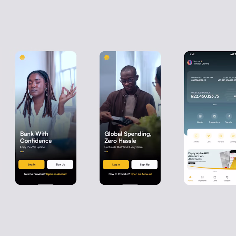 Cover image for Revamping Providus Bank's Mobile Experience
