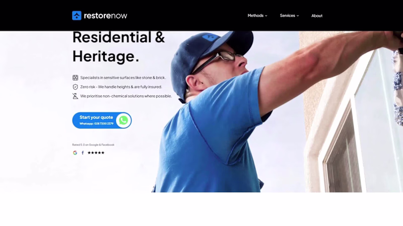 Cover image for Restorenow Website Development Project
