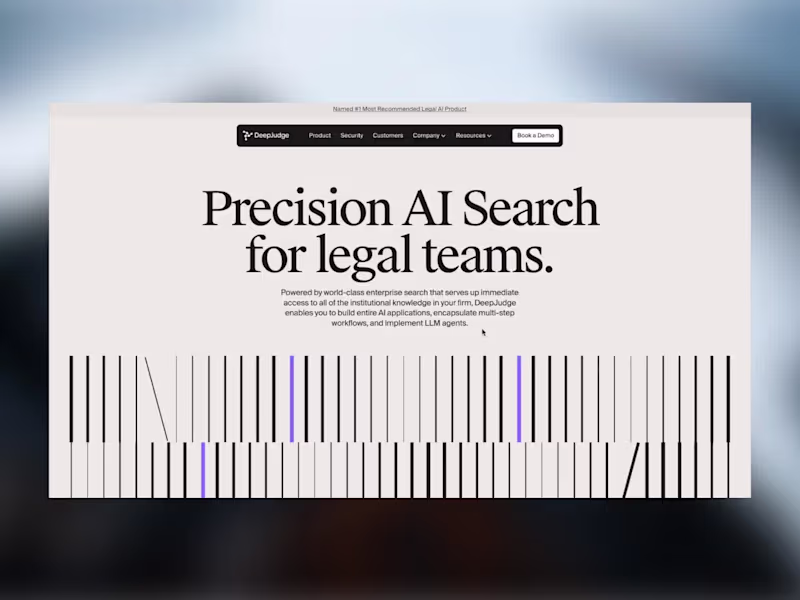 Cover image for DeepJudge AI homepage