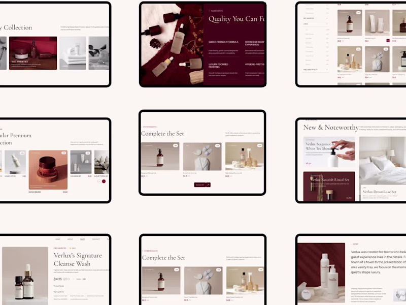 Cover image for Verlux E-commerce Web Design for Hospitality