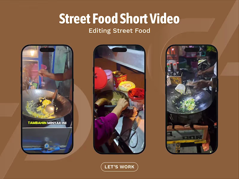 Cover image for Street Food Transformation: Short-Form Video Editing