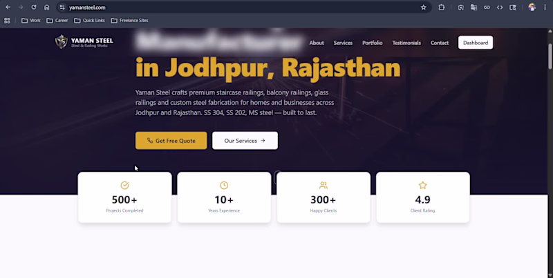 Cover image for Yaman Steel is a Jodhpur-based