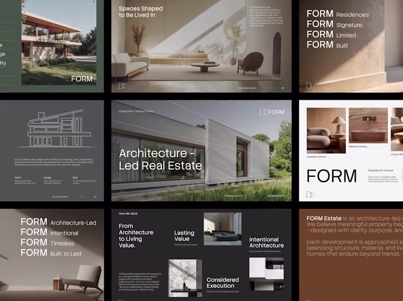 Cover image for FORM - Real Estate Pitch Deck