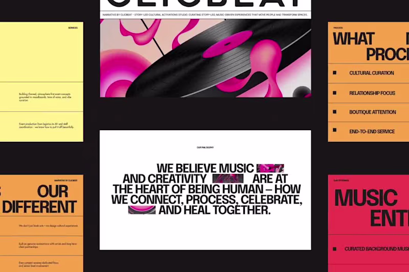 Cover image for ClicBeat Pitch Deck Redesign