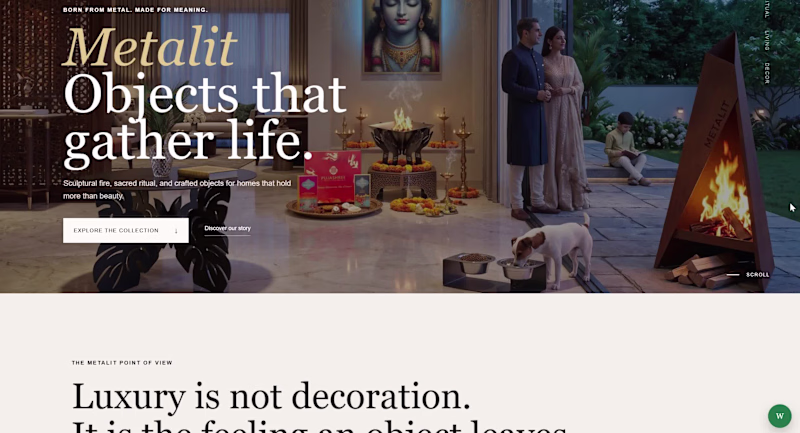 Cover image for Luxary Website - Spiritual products and interior design