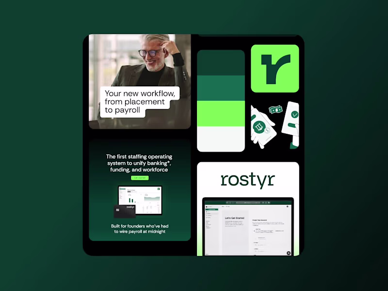 Cover image for Rostyr • Brand Identity + Launch Materials