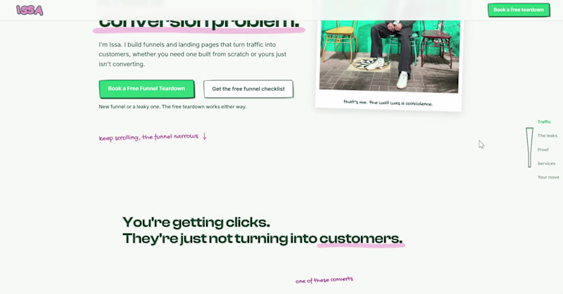Cover image for issaumer.com - One-Page Lead Gen Funnel Site