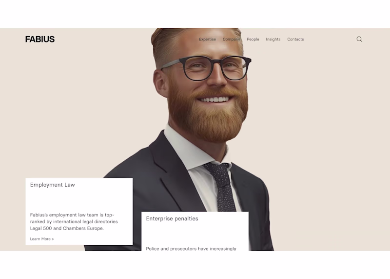 Cover image for Just wrapped a digital revamp for Fabius, a law firm that wa...