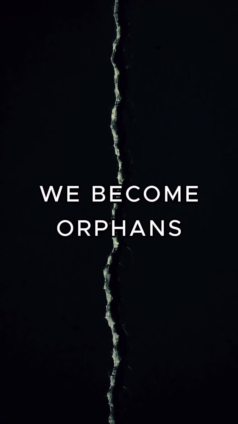 Cover image for We Become Orphans — Poem