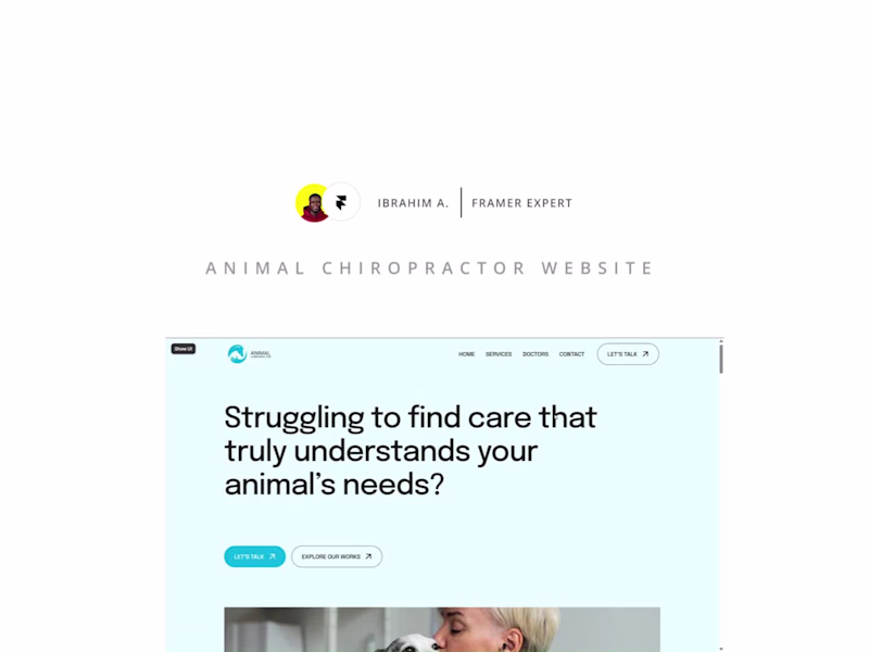 Cover image for Rebuilt a Wisconsin animal chiropractic
