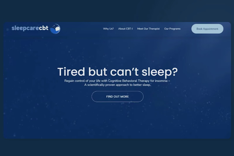 Cover image for SleepCareCBT Website Redesign